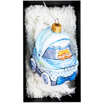 Прикраса ялинкова Різдвяні Історії Візочок для хлопчика - купити, ціни на WINETIME - фото 4