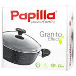 Кастрюля Papilla Granite Effect алюминиевая с крышкой 28см