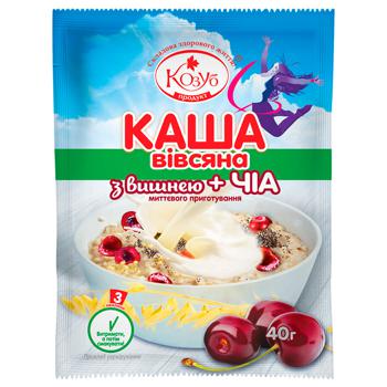 Kozub Oatmeal With Cherries And Chia Seeds 40g - buy, prices for - photo 1