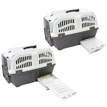 Контейнер-переноска MPS Skudo 3 Cat 7 для кошек 60x40x39см серый - купить, цены на MasterZoo - фото 3