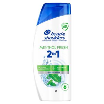 Head&Shoulders Menthol Fresh Anti-Dandruf Shampoo and Conditioner 625ml - buy, prices for - photo 2