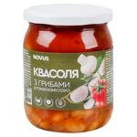 Квасоля Novus з грибами 460г