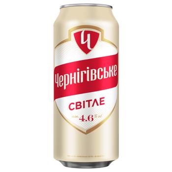 Chernihivske Light Beer 4.8% 0.5l - buy, prices for NOVUS - photo 1
