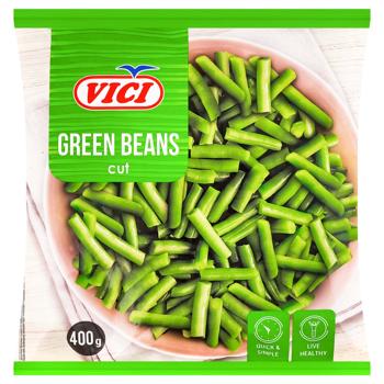Фасоль стручковая Vici резаная быстрозамороженная 400г - купить, цены на КОСМОС - фото 1