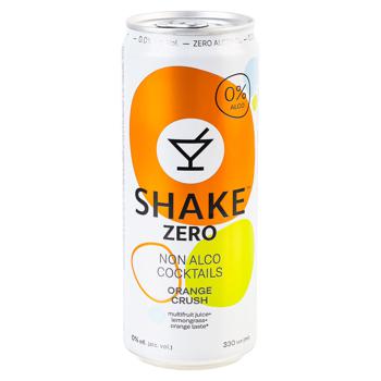 Напій безалкогольний Shake Zero Orange Сrush сильногазований 0,33л - купити, ціни на METRO - фото 1