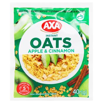 Axa Instant Oatmeal Porridge with Apple and Cinnamon 40g - buy, prices for MegaMarket - photo 1