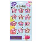 Besties Star 3D Stickers Creative Set with Glitter 12pcs