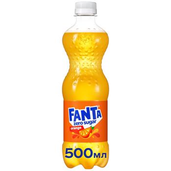 Fanta Orange Zero Sugar Carbonated Drink 0.5l