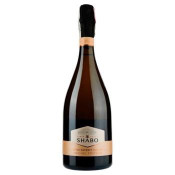 Вино игристое Shabo Gold Special Edition белое полусладкое 10,5-13,5% 0,75л - купить, цены на WINETIME - фото 1