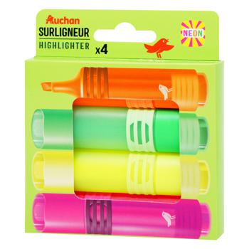 Auchan Highlighter 4pcs - buy, prices for Auchan - photo 3