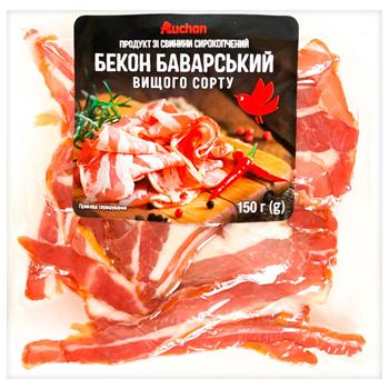 Auchan Bavarian Raw-smoked Bacon 150g