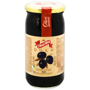 DivaOliva Gold without bone black olive 370ml