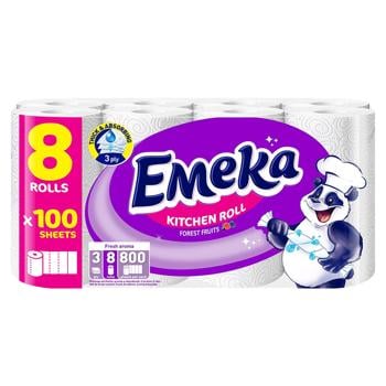 Emeka Forest Fruits Kitchen Paper Towels 8 Rolls - buy, prices for METRO - photo 1