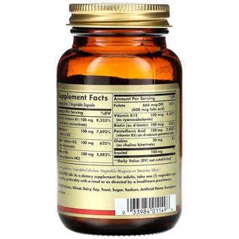 Solgar В-Complex 100 Vitamin B 50 capsules - buy, prices for Biotus - photo 2