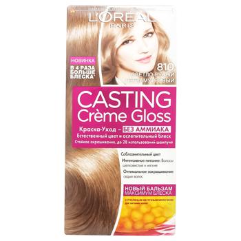 Фарба-догляд для волосся L'Oreal Paris Casting Creme Gloss 810 Світло-русявий перламутровий без аміаку