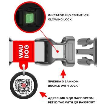 Waudog Waterproof Dog Collar with QR Passport 34-49cm/25mm Black - buy, prices for MasterZoo - photo 6