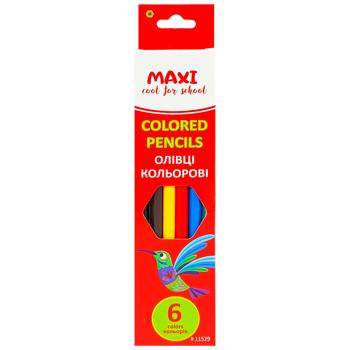 Карандаши цветные Economix Maxi 6 цветов