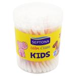 Ватні палочки Septona  в круглому боксі Kids 100 шт