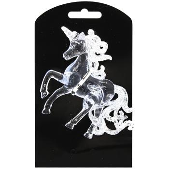 Прикраса Єдиноріг прозорий 10х12,5см - купити, ціни на Auchan - фото 1