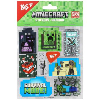 Наліпки Yes Minecraft 13х15см 2 аркуша
