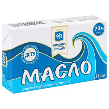Molochna Gildiya Selyanske Butter 73% 180g - buy, prices for EKO Market - photo 3