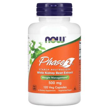 Now Foods Phase 2 Starch Neutralizer White Kidney Beans 120 capsules