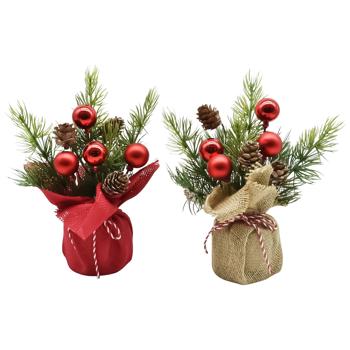 Композиція новорічна Actuel 20см в асортименті - купити, ціни на Auchan - фото 1