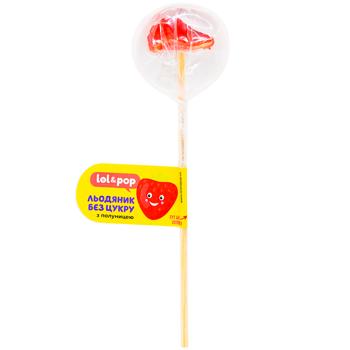 Lol & Pop Sugar Free Lollipop with Strawberries 20g - buy, prices for WINETIME - photo 1