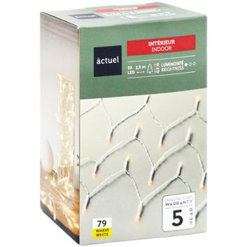 Гірлянда Actuel 30LED жовта на батарейках 3,05м - купити, ціни на Auchan - фото 3