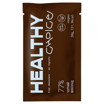 Шоколад черный Healthy Choice 20г