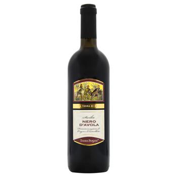 Вино Terre Passeri Nero D`Avola красное сухое 13% 0,75л - купить, цены на МегаМаркет - фото 1