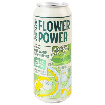 Квас Тарас Flower Power бузина та лемонграс 0,5л