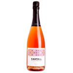 Вино ігристе Castell De La Comanda Cava Brut Rose сухе рожеве 0,75л