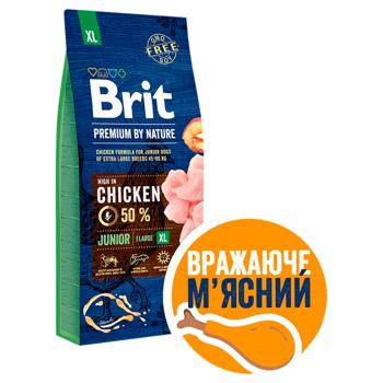 Brit Premium Dry Food with Chicken for Puppies and Young Dogs of Giant Breeds 15kg - buy, prices for - photo 2