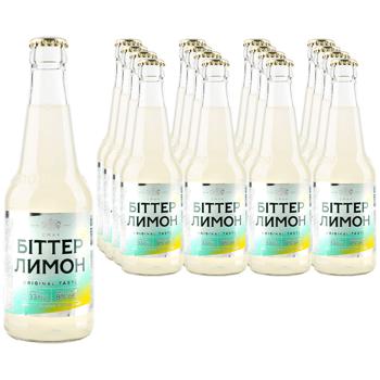 Obolon Bitter Lemon Highly Carbonated Low-Alcohol Drink 8% 0.33l - buy, prices for METRO - photo 1
