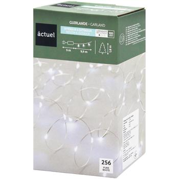 Гирлянда Actuel Роса 100LED белый 9 программ 14,9м - купить, цены на Auchan - фото 1