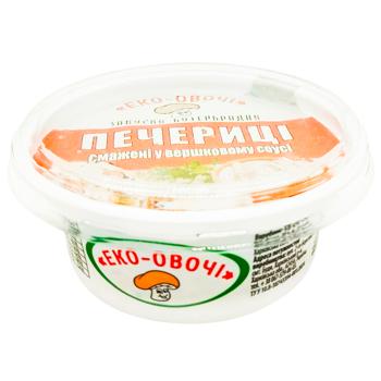 Eco-vegetable Fried Mushrooms in Creamy Sauce Appetizer 100g - buy, prices for Supermarket "Kharkiv" - photo 1