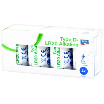 Aro Alkaline Batteries LR20 4pcs