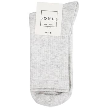 Bonus Men's Demi Socks 2543 s.25-27 White Melange