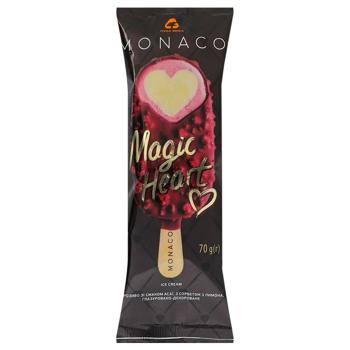 Мороженое Три Ведмеді Monaco Magic Heart со вкусом асаи с сорбетом из лимона 70г - купить, цены на МегаМаркет - фото 1