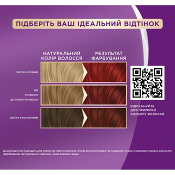 Крем-краска для волос Palette Интенсивный цвет 6-88 Огненно-красный 110мл - купить, цены на За Раз - фото 3