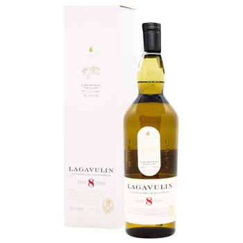 Виски Lagavulin 8yo Box 48% 0,7л - купить, цены на МегаМаркет - фото 1