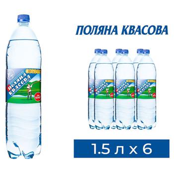 Вода мінеральна Поляна Квасова сильногазована 1,5л - купити, ціни на METRO - фото 1