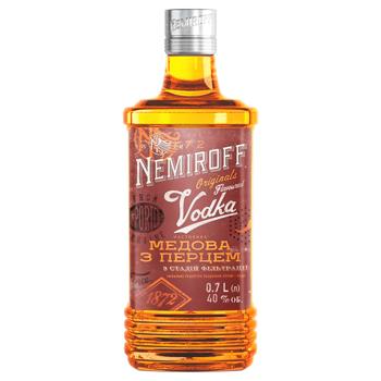 Настоянка Nemiroff Українська Медова з перцем 40% 0,7л