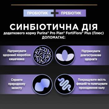 Пробиотик с пребиотиком для кошек Purina Pro Plan FortiFlora Plus для поддержания микрофлоры желудочно-кишечного тракта 1шт х 1,5г - купить, цены на MasterZoo - фото 2