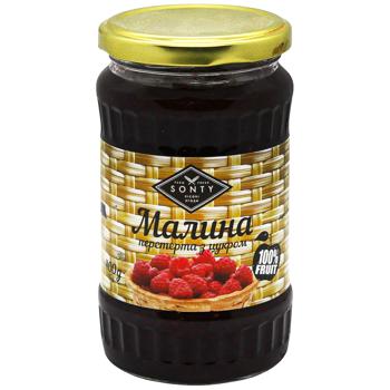 Sonty малина перетерта з цукром 400г