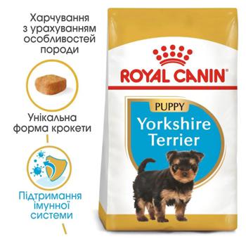 Корм сухой Royal Canin с домашней птицей для щенков породы йоркширский терьер 1,2кг + 300г - купить, цены на MasterZoo - фото 2