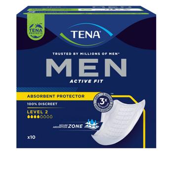 Прокладки урологические Tena Men 2 для мужчин 10шт - купить, цены на Auchan - фото 2