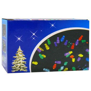 Гірлянда електрична 100 лампочок, 9м, чорний кабель, холодний білий арт. 6359-250402 И837 - купить, цены на Таврия В - фото 3