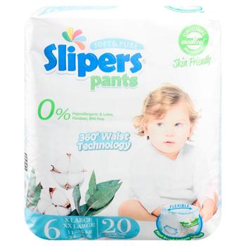 Подгузники-трусики Slipers 6 XX 15кг + 20шт - купить, цены на КОСМОС - фото 3